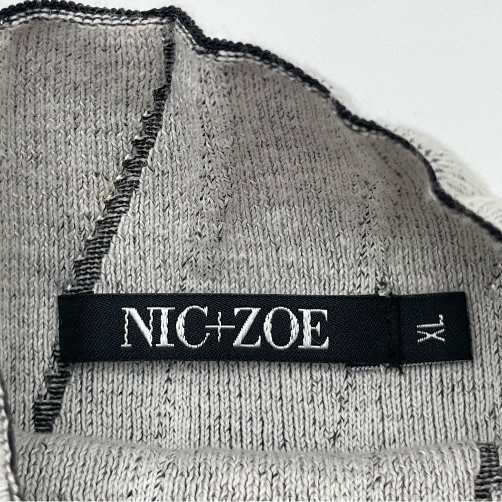 Nic + Zoe Women's Knit Sweater Tunic Mock Neck Long Sleeve Size XL New - Picture 8 of 13